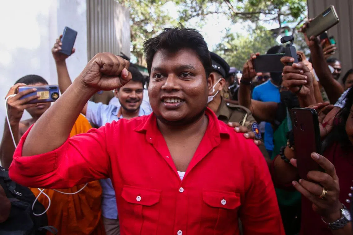 Student leader Wasantha Mudalige remains lionised for channelling public anger at Sri Lanka's economic crisis.