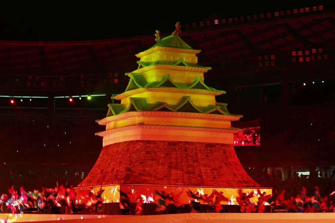 Camera drone crashes into Nagoya city building during Asian Games light show