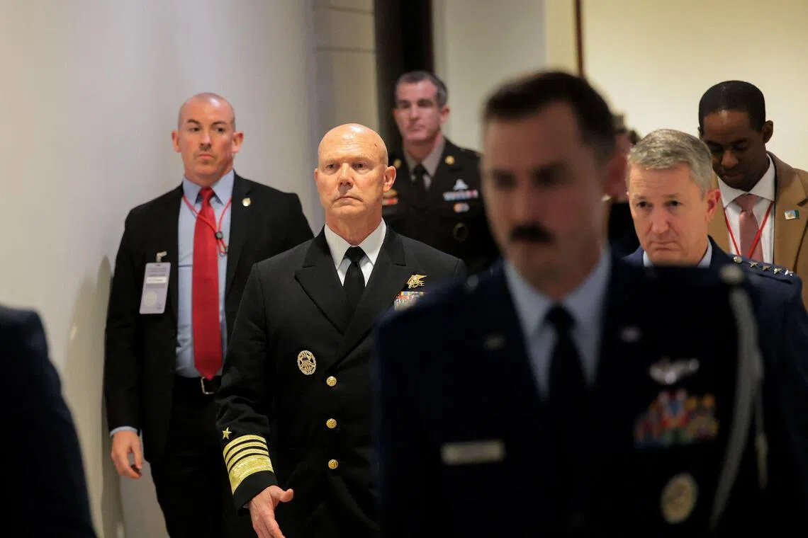 US Navy Admiral Frank Bradley says he ordered a second military strike on an alleged drug boat in the Caribbean.