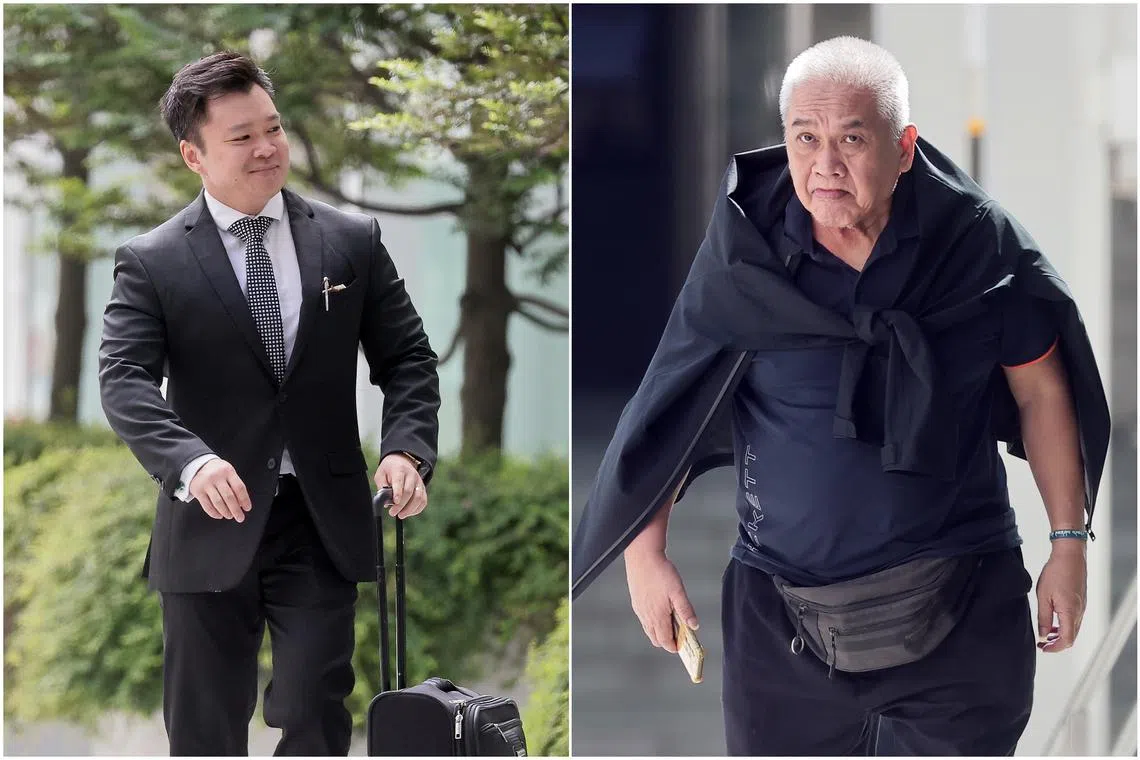 Lawyers Wee Hong Shern (left) and Ong Peng Boon were both sentenced to jail.