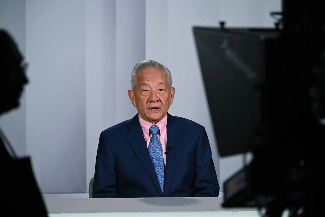 Mr Ng Kok Song noted that the two other presidential candidates had close affiliations to political parties.