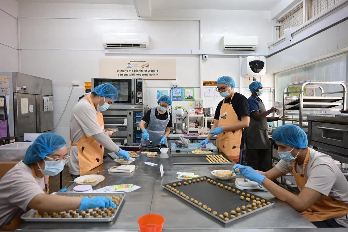 Social enterprise bakery Crunchy Teeth offers job skills training for autistic individuals who are 18 years old and older.