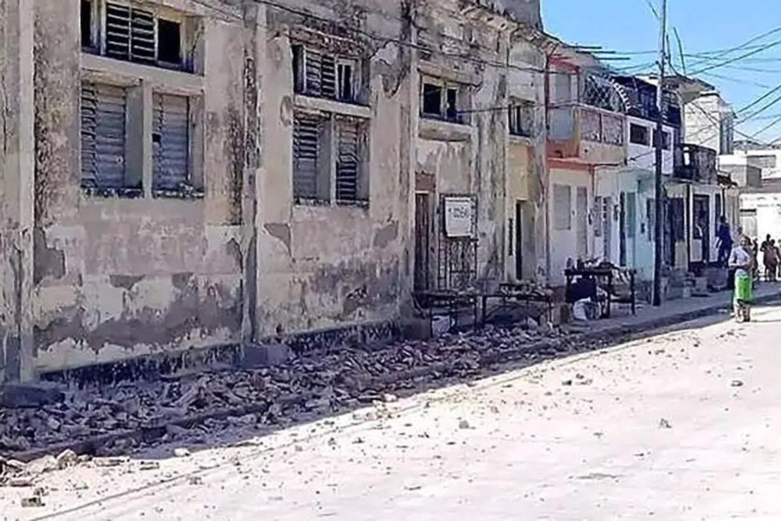 An earthquake rocked eastern Cuba on Nov 10, shaking buildings in Santiago de Cuba, the island's second-largest city, and the surrounding countryside.