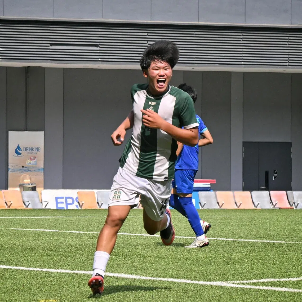 Gabriel Ng scored a brace in St Joseph’s Institution’s 3-0 win over St Gabriel’s Secondary in the boys’ C Division football final.