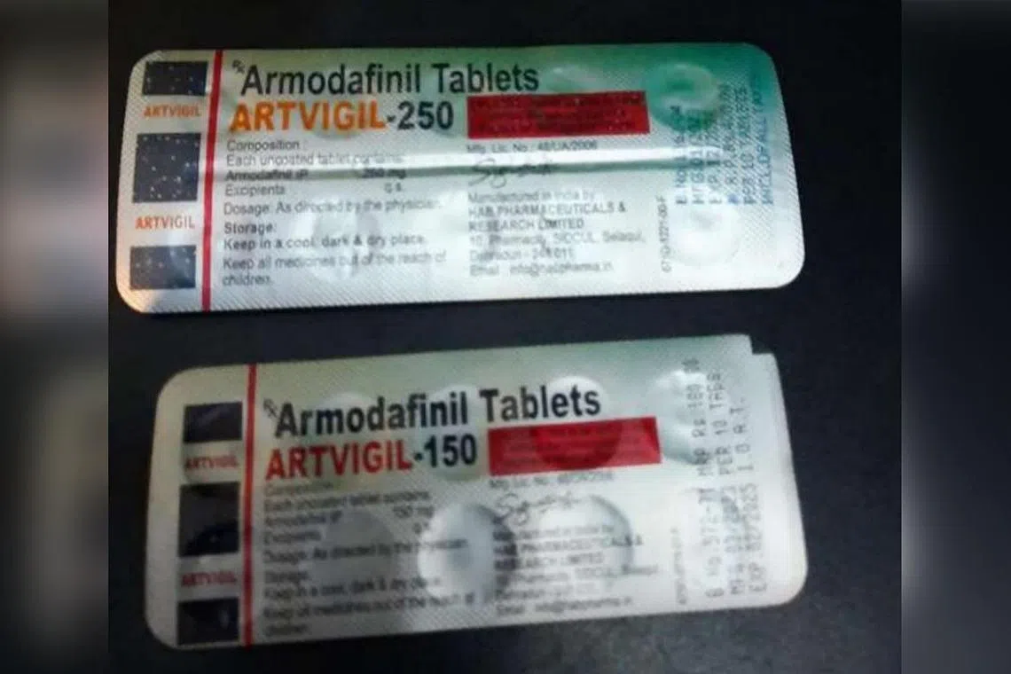 Two men in their 30s developed serious adverse reactions after consuming armodafinil.
