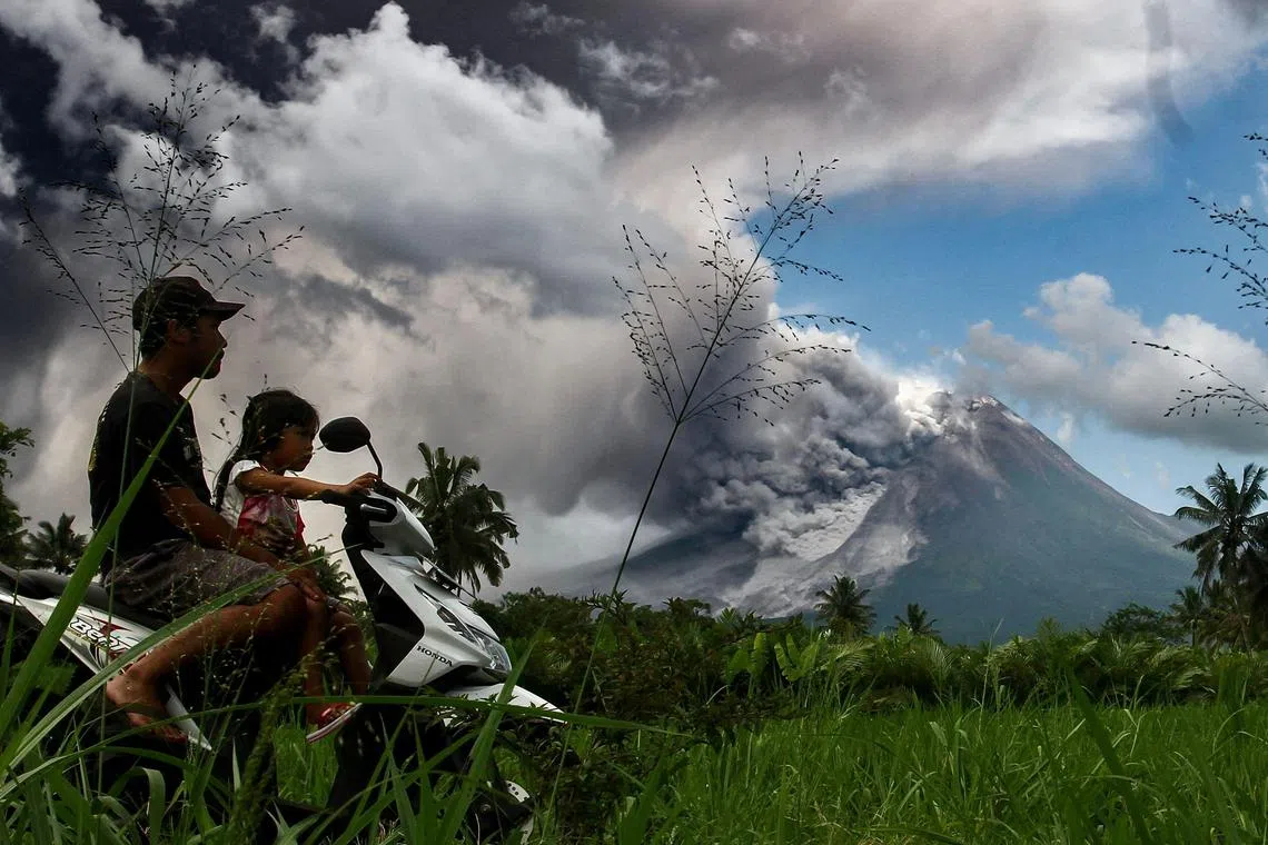Mount Merapi, Indonesia’s most active volcano, erupted in mid-afternoon.  A lava flow of 1.5km was observed.