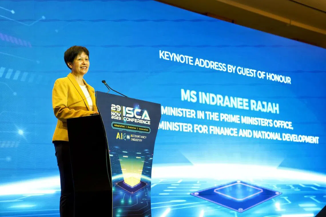 Adapting and translating global trends to accountancy work is important, said Second Minister for Finance Indranee Rajah at the ISCA conference.