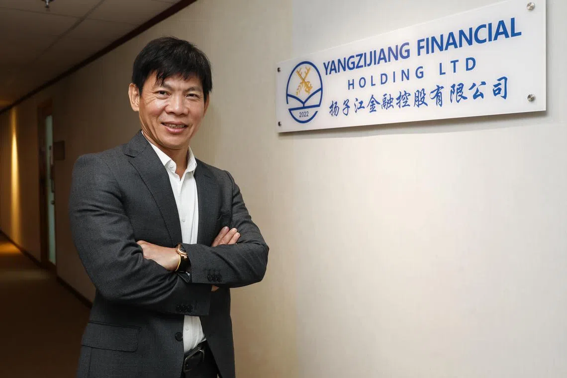 Yangzijiang Financial CEO Vincent Toe said its diversified portfolio aims to reduce volatility and achieve strong returns for all stakeholders in the long run.