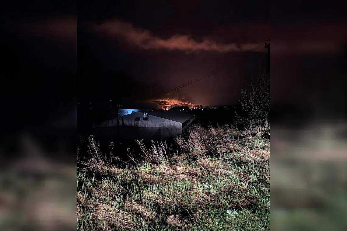 Ukraine attacked eight Russian regions with dozens of long-range strike drones.