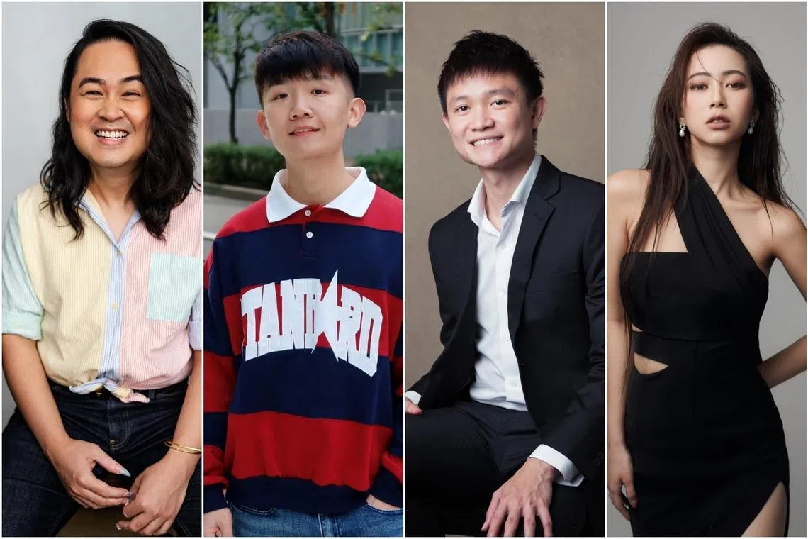 Campus Superstar winners (from left) Cheeyang Ng, Shawn Tok, Jarod Lee and Bonnie Loo.