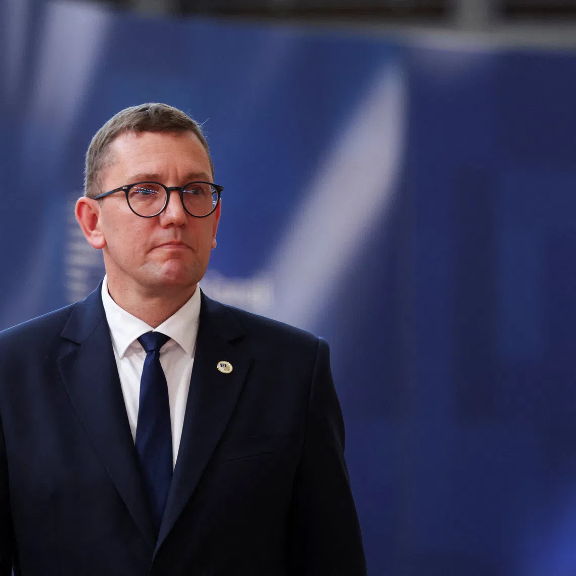 Estonia's Prime Minister Kristen Michal arrives at a European Union leaders summit in Brussels, Belgium, June 18, 2026. REUTERS/Laia Ros