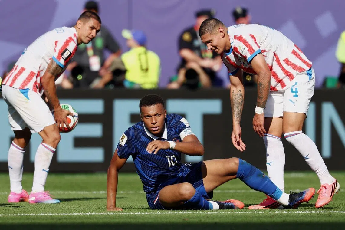 France captain Kylian Mbappe during the 2026 World Cup round of 16 football match against Paraguay on July 4.