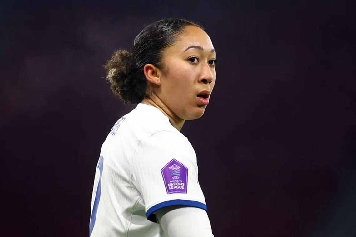 Soccer Football - UEFA Women's Nations League - Group A - Scotland v England - Hampden Park, Glasgow, Scotland, Britain - December 5, 2023 England's Lauren James REUTERS/Carl Recine/File Photo