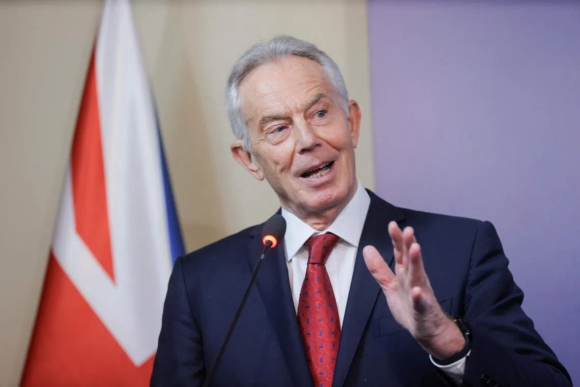 Former British prime minister Tony Blair couched his “advice” in an article about harnessing the power of AI.