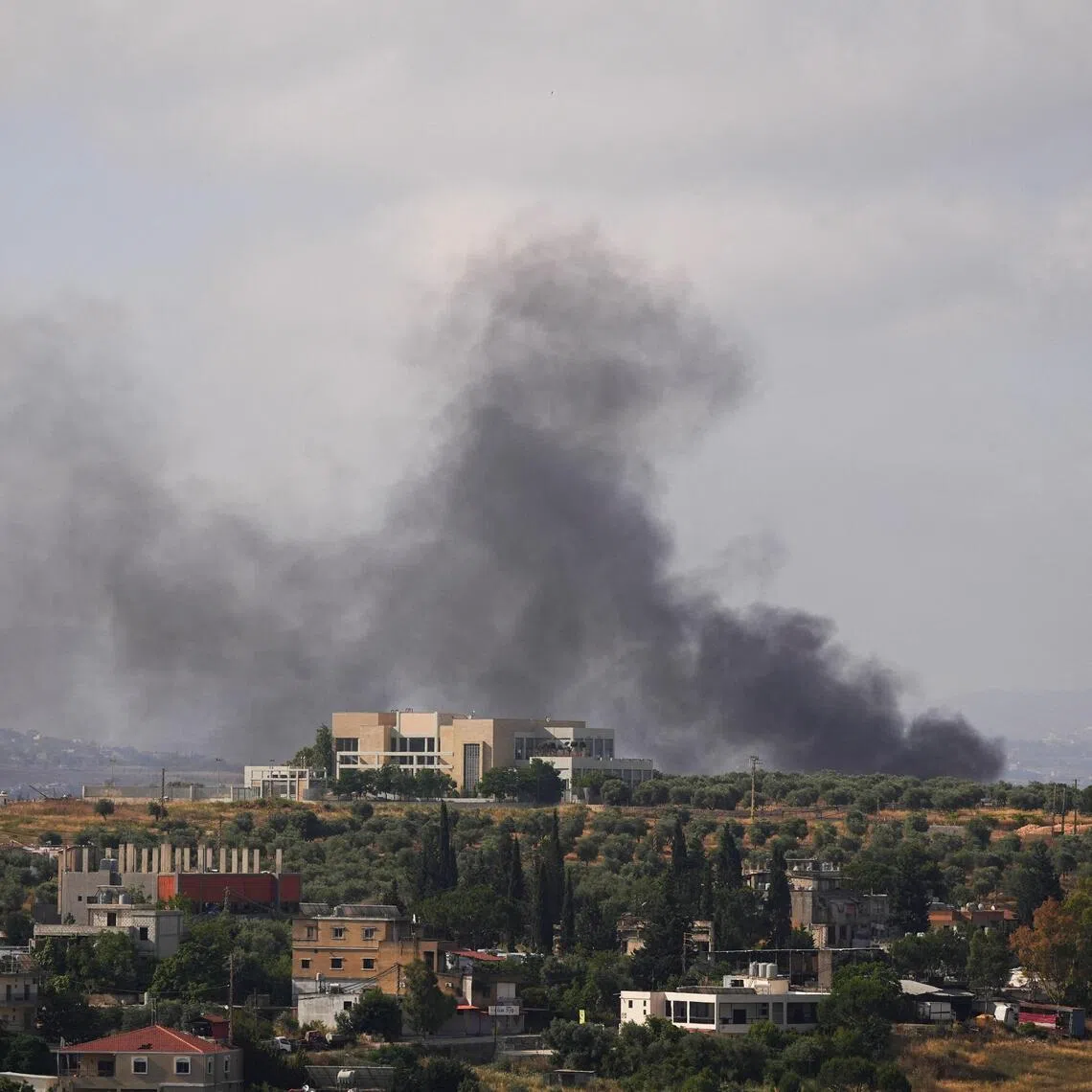Smoke billows from southern Lebanon following an Israeli strike on June 13, 2026. The war has killed thousands of people across the region, mainly in Iran and Lebanon.