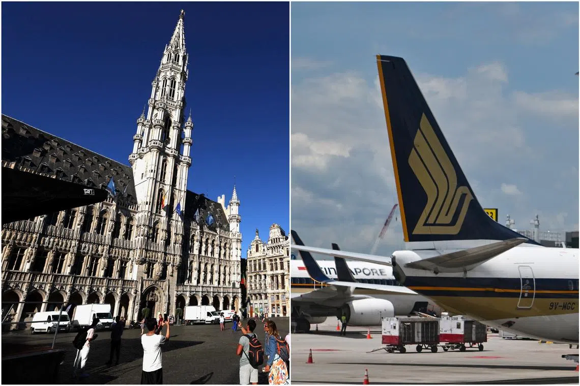 There will be four non-stop SIA flights to and from Brussels every week, with the first scheduled to depart on April 5, 2024.