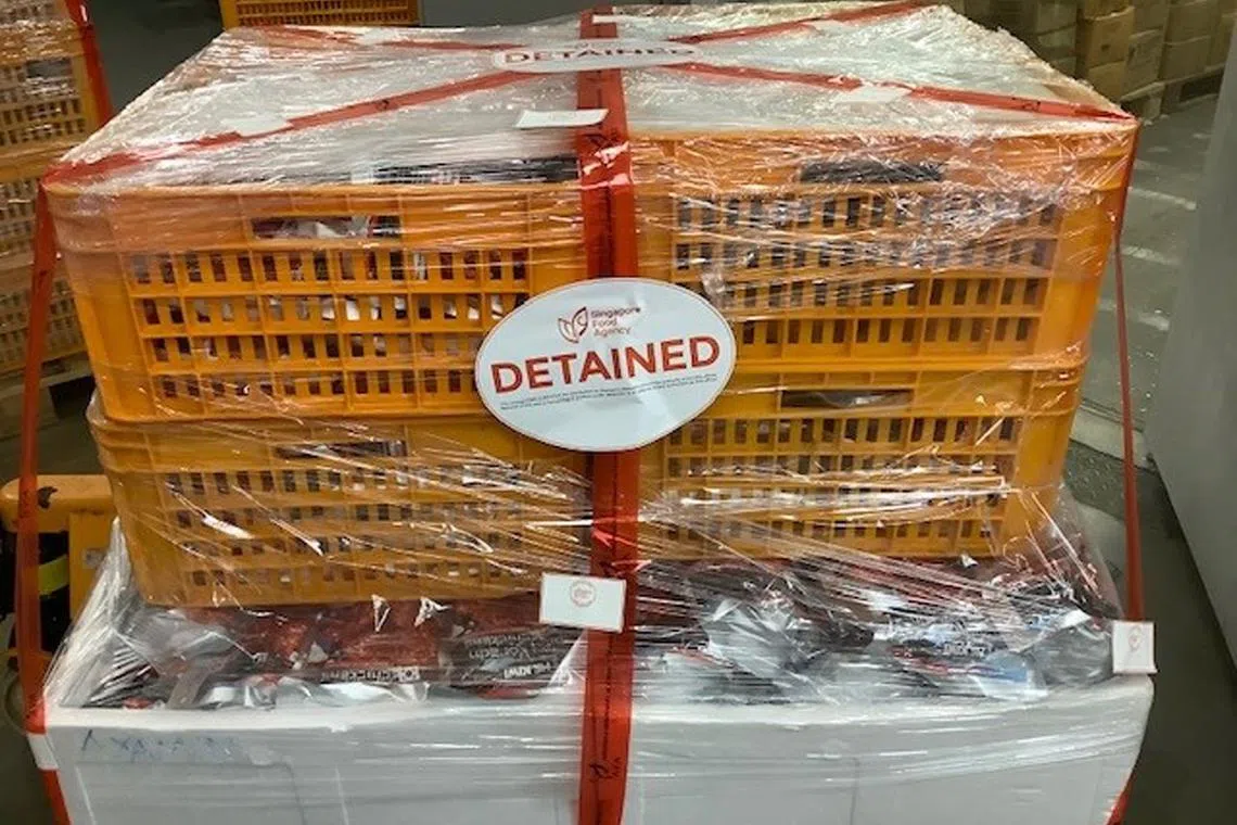Around 615kg of processed meat products were imported without a valid licence by Salwal Fadli Jumawal, owner of Falah Delight Food.