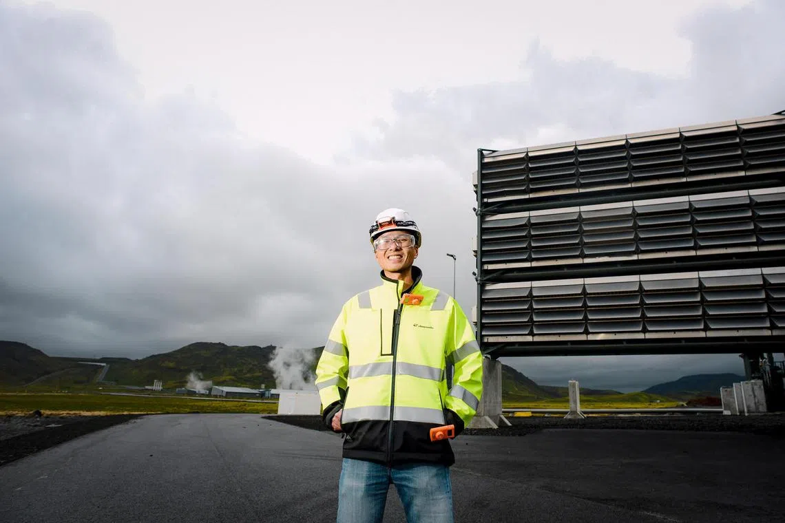 wxiceland07 - Singaporean chemical engineer Terence Tham, 39, leads plant operations at Mammoth, the world’s largest direct air capture plant.



Credit: Samuel He