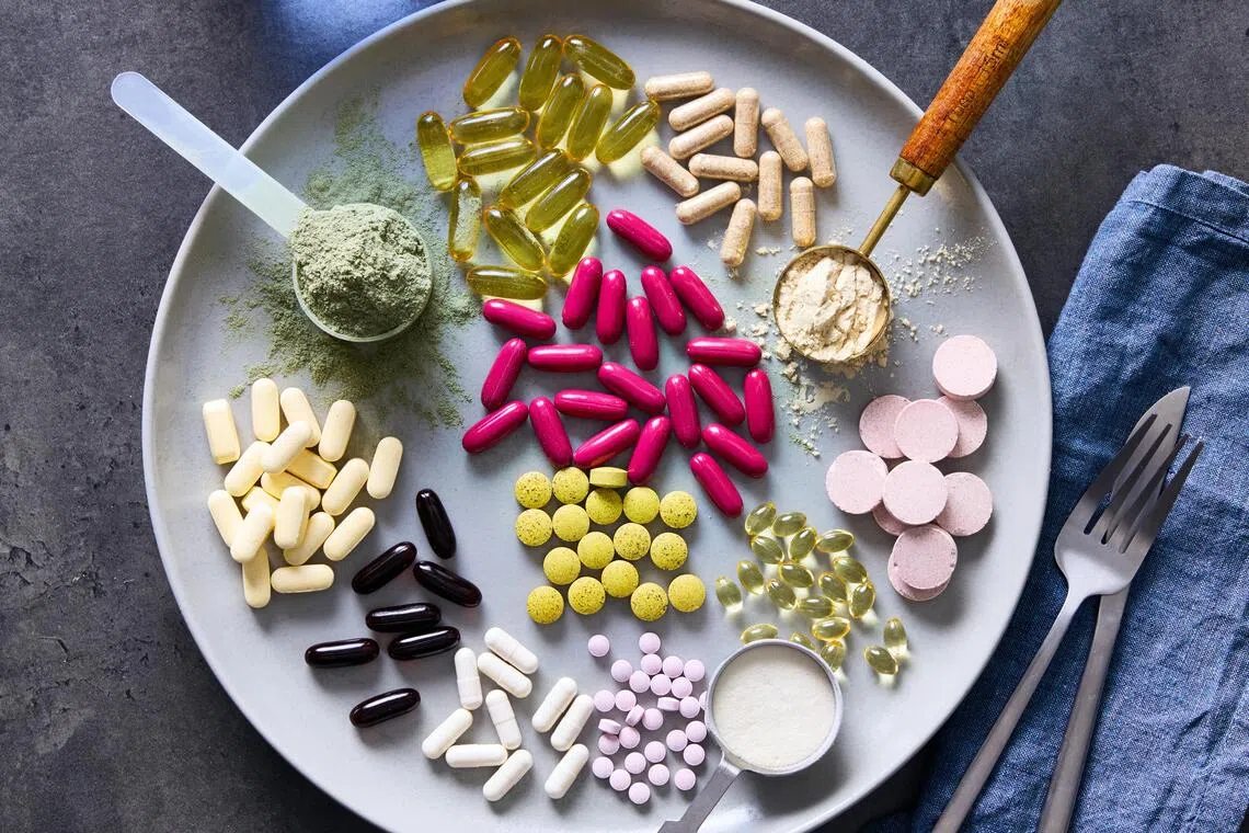 A new survey found that eight in 10 Americans were taking vitamins, protein powders or other supplements.