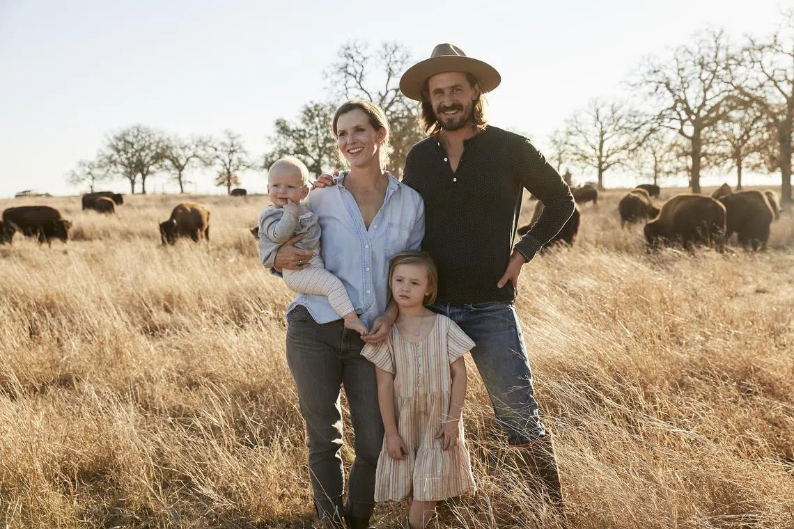 adbison - Roam Taylor and Katie and kids. Credit: Roam Ranch