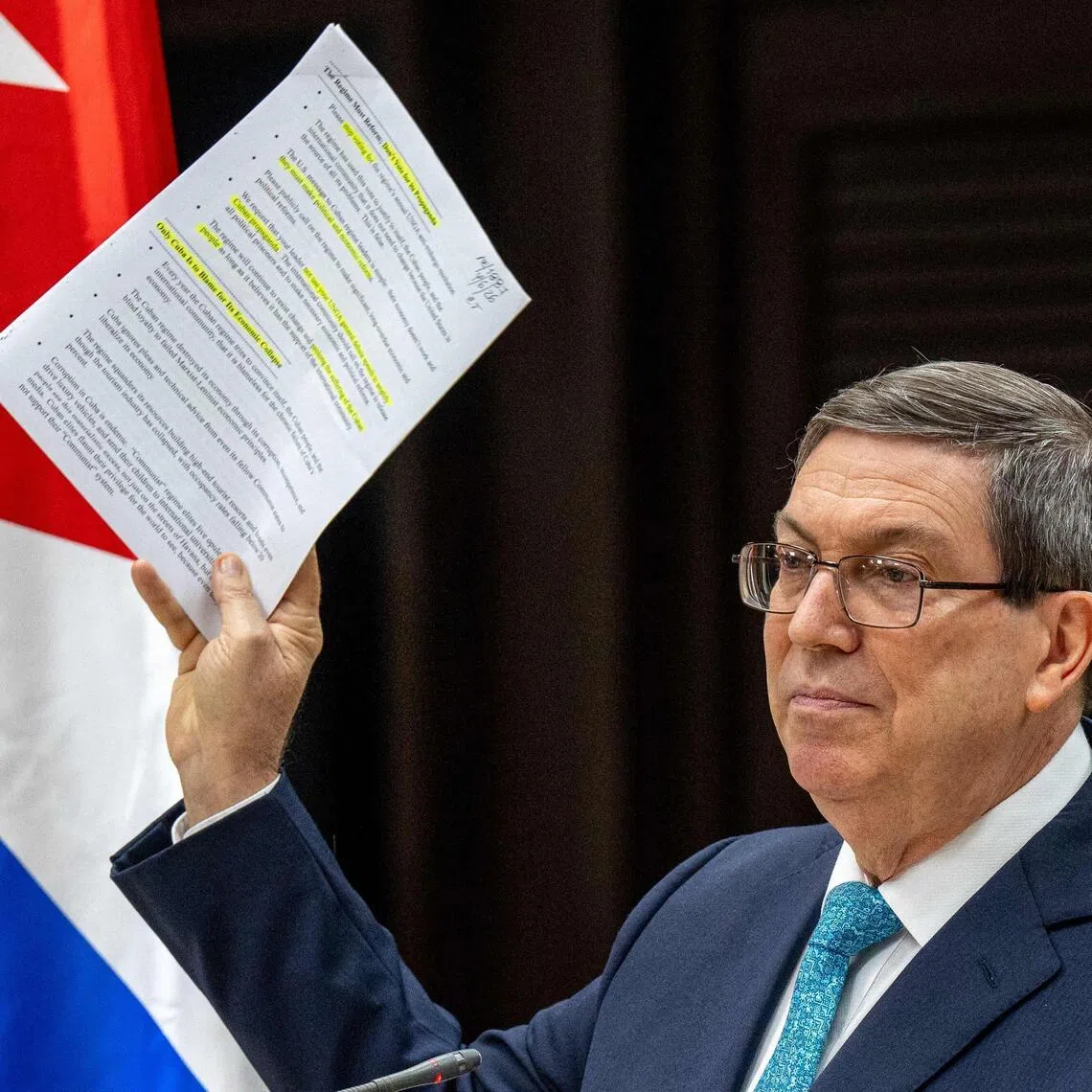 Cuban Foreign Minster Bruno Rodriguez denounced the “ruthless” US embargo against the communist island.