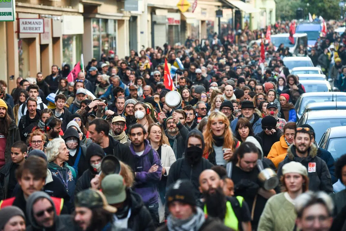 French workers protesting the pension reform Bill say the only way out of the deadlock is for the government to stand down.