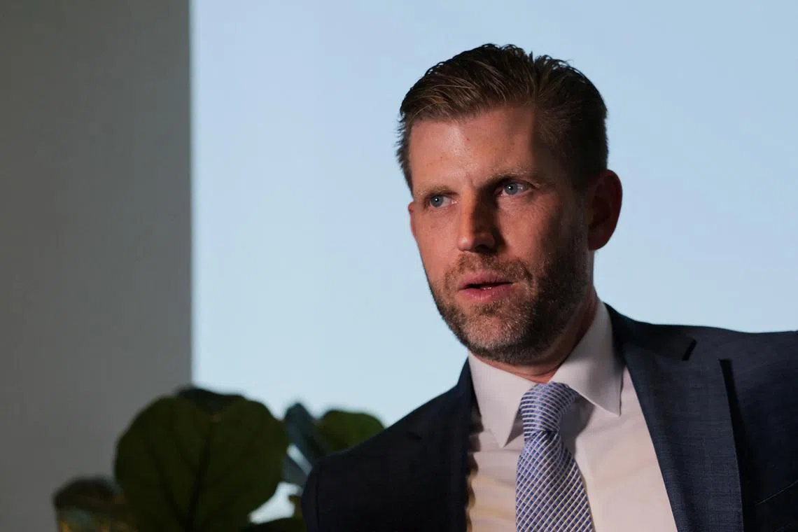 At Davos dinner with Eric Trump and others, African president pitches business deals