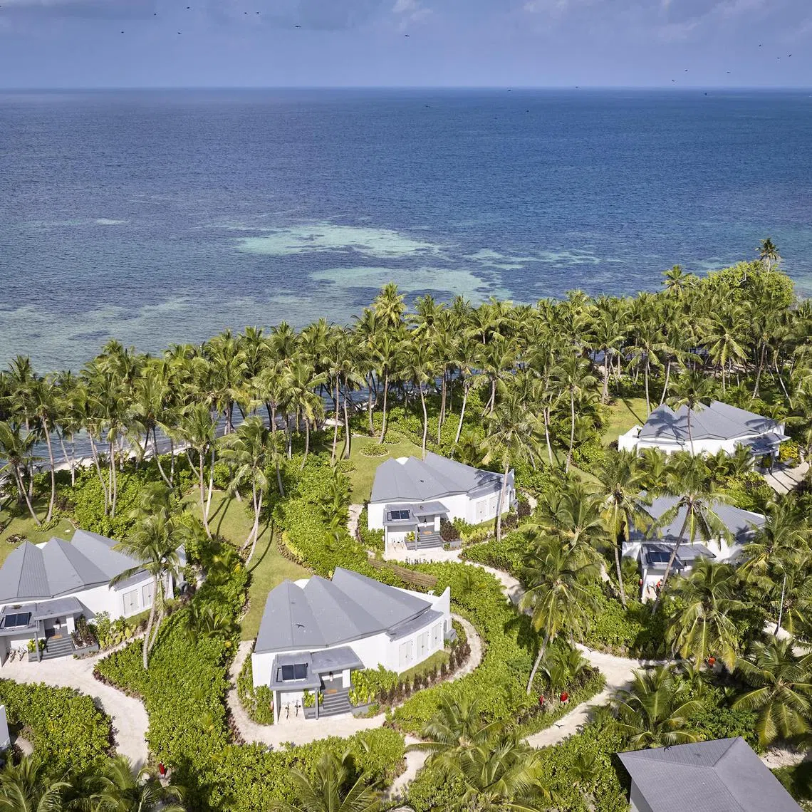 Aerial view of Waldorf Astoria Platte Island.