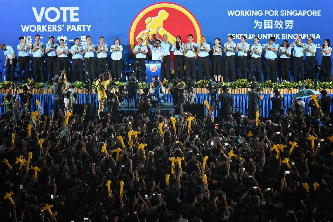 WP candidates urged voters to send more of them into Parliament, adding that it would make the WP a more effective check on the Government.