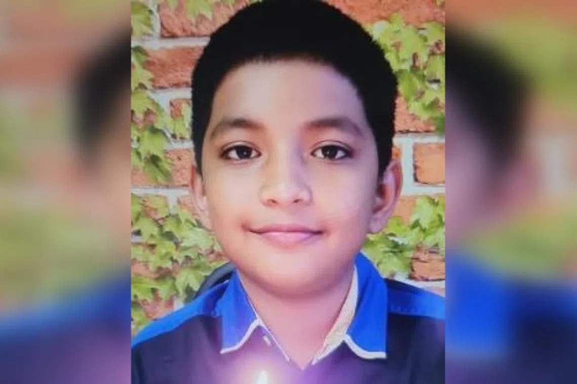 10-year-old Asher Mahendran was last seen at Block 3 Jalan Bukit Merah on Friday at about 6am.