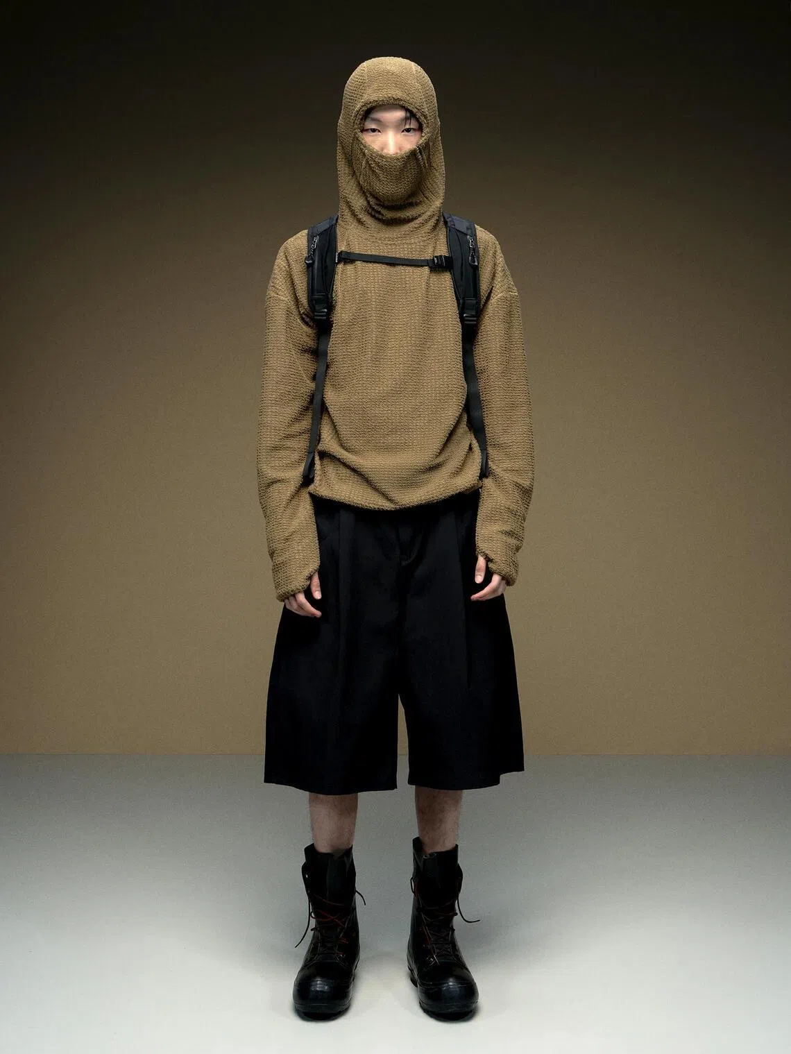 The Kyne Thermolite Balaclava Fleece and Cordura Utility Bermuda Shorts in The Crossing Collection, launching in September.