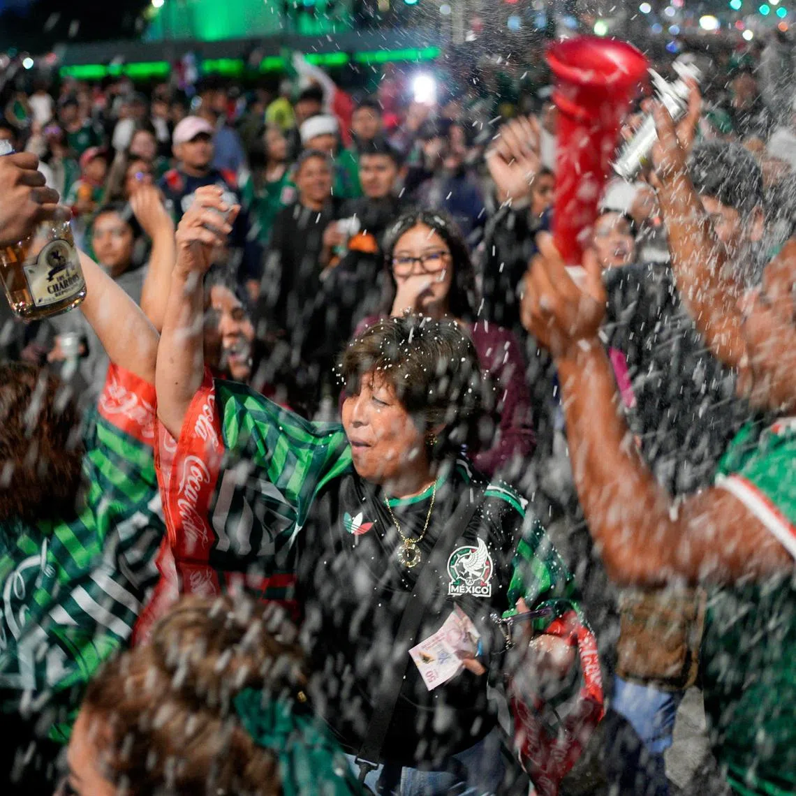 More than 700,000 people gathered downtown to celebrate Mexico's victory over South Korea.