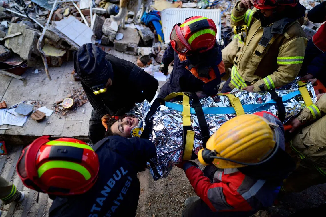 Syrian girl Cudi had been buried for 147 hours before being pulled through a hole in the floor of a damaged building.