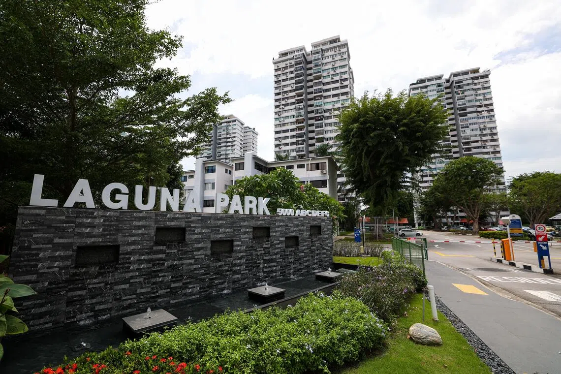 Former HUDC project Laguna Park faces rising maintenance costs due to its outdated electrical wiring and lifts, and numerous water seepage issues. In its fifth attempt at a collective sale, it collected less than a 50 per cent mandate.