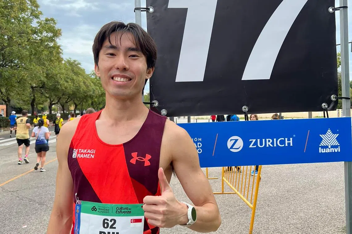 Soh Rui Yong shaved one second off his previous half marathon mark of 66min 46sec in 2019.