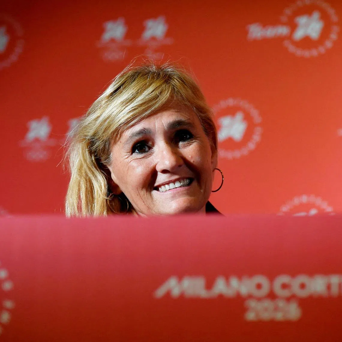 FILE PHOTO: Milano Cortina 2026 - Milano Cortina 2026 Winter Olympic Games unveils official ambassador - Milan, Italy - September 19, 2024 Diana Bianchedi Games project director of Milan Cortina 2026 during a press conference REUTERS/Massimo Pinca/File Photo