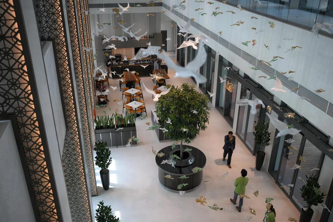 The lobby of The Ridge.