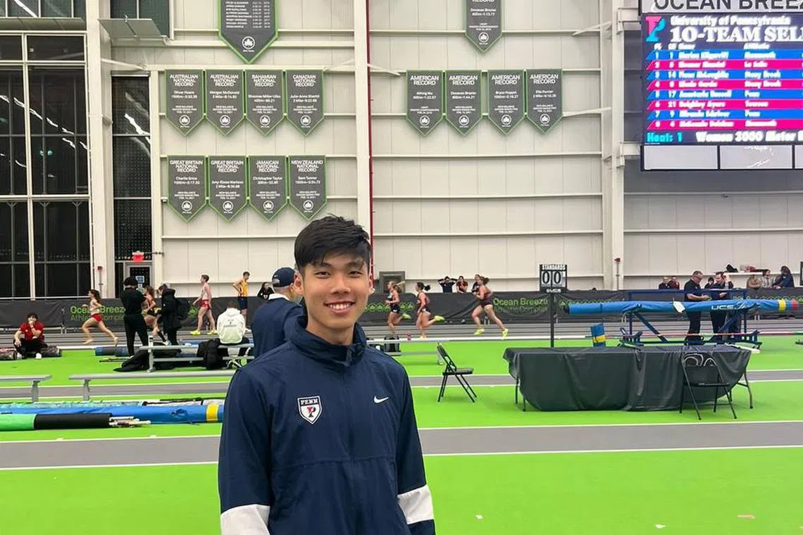 Kampton Kam set a new national Indoor High Jump record of 2.06m and finished first place inthe Men's High Jump category at the Penn 10-Team Select meet. 