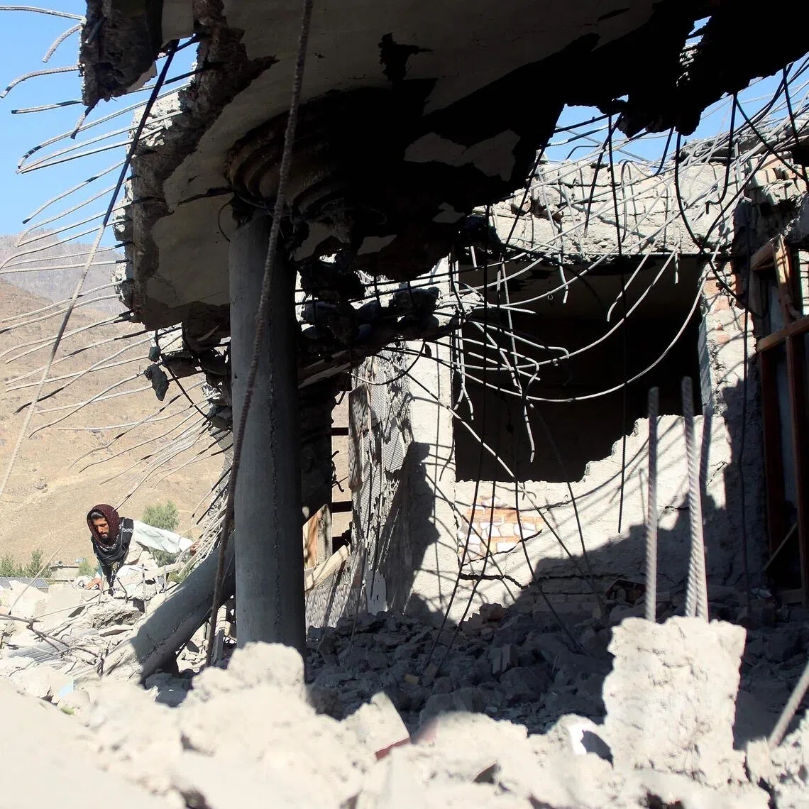 A house in Asadabad, Afghanistan, damaged after an air strike on Nov 25.
