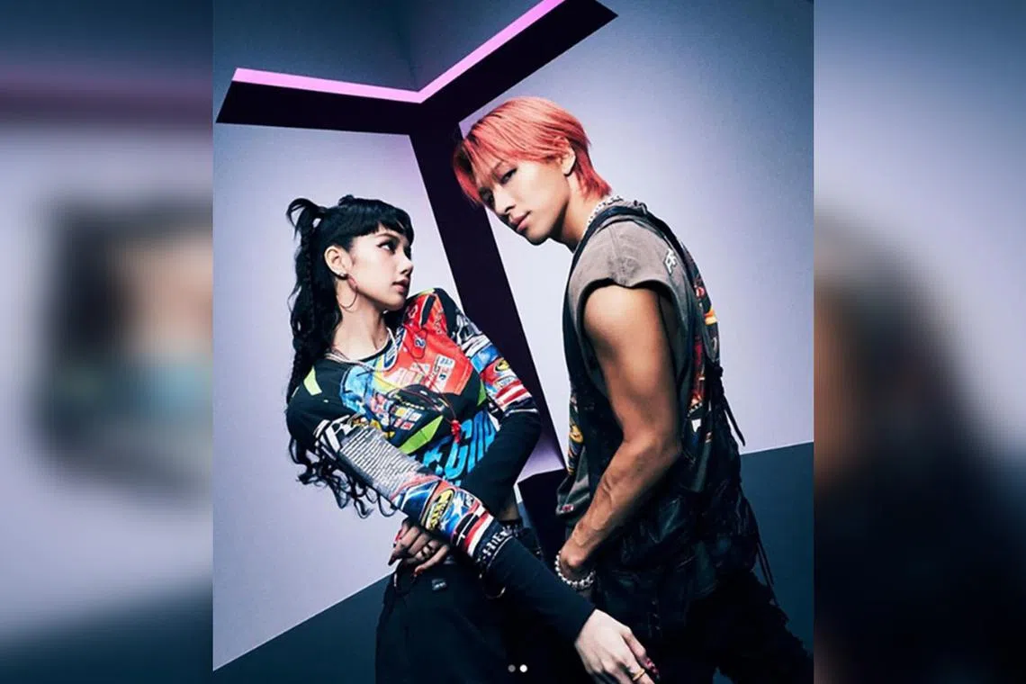 BigBang's Taeyang confirms collaboration with Blackpink's Lisa by posting a teaser poster for Shoong! on social media, on April 19, 2023.