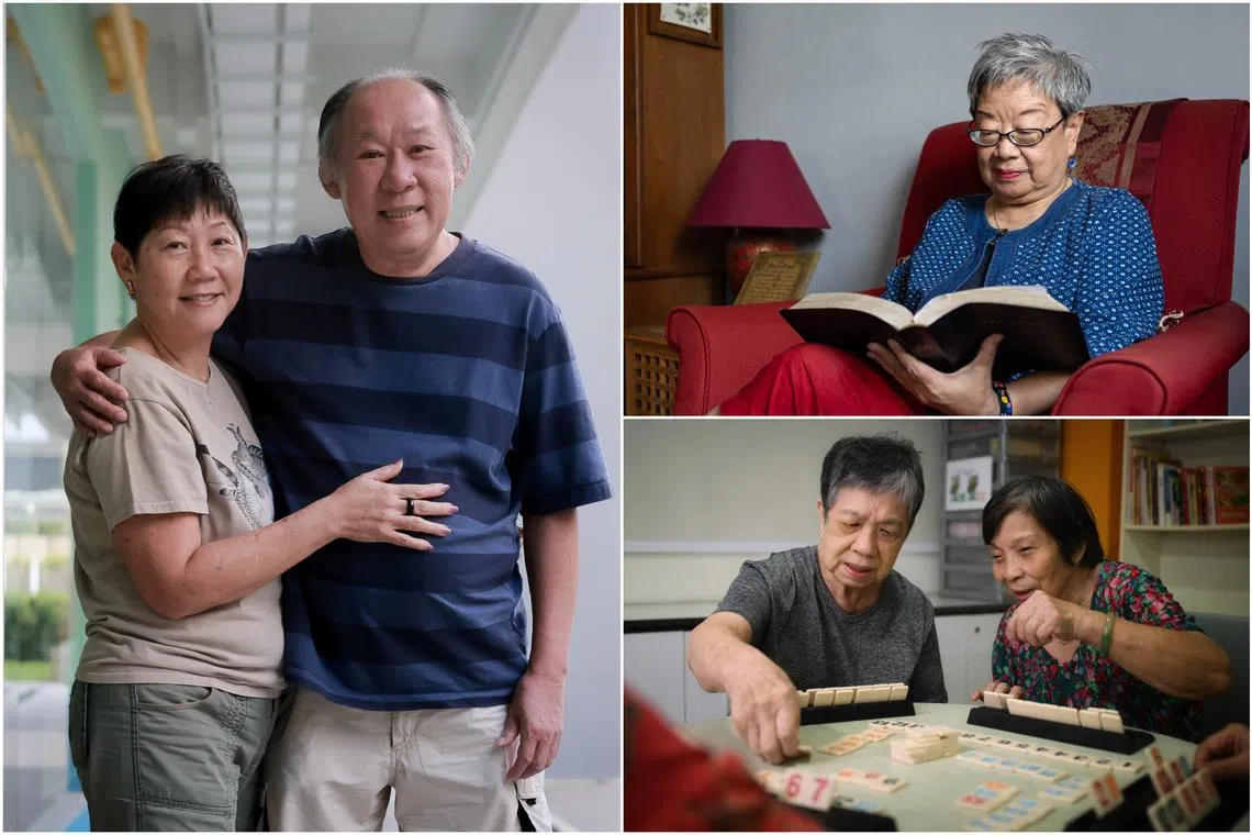 (Clockwise from left) Married couple Richard Foo and Cecilia Tan, Madam Eunice Gan, Madam Koh Sew Lan and Madam Teo Ah Heoh.
