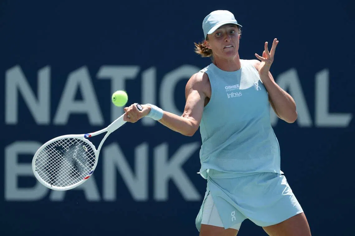 Poland’s Iga Swiatek has slipped from third in the world at this time in 2025 to her current eighth.