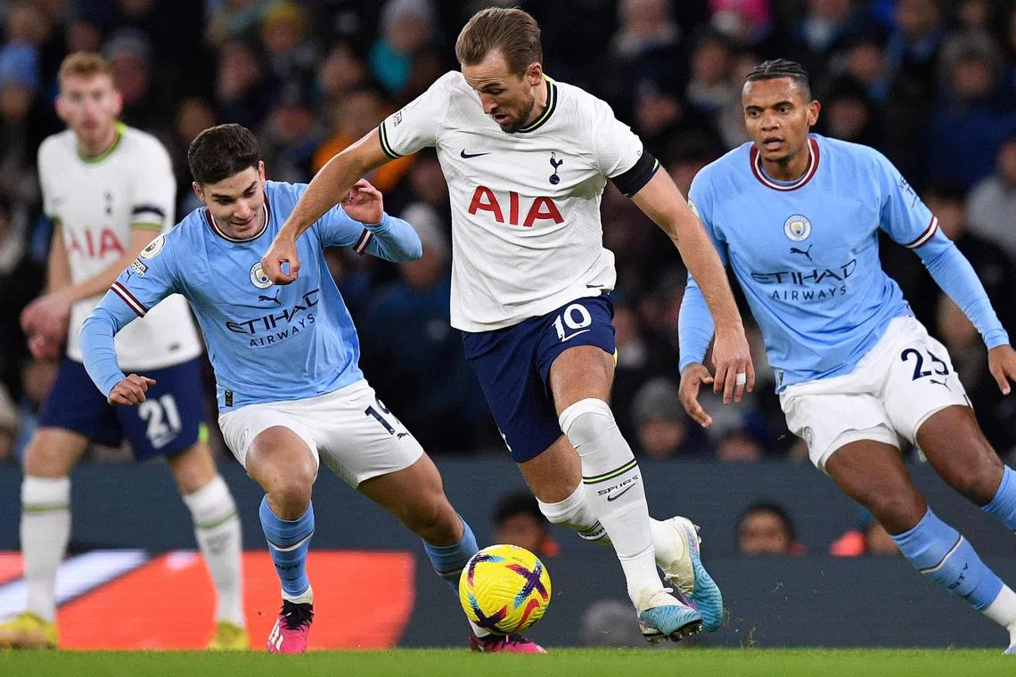 Manchester City manager Pep Guardiola has called Harry Kane one of the best strikers he has seen.