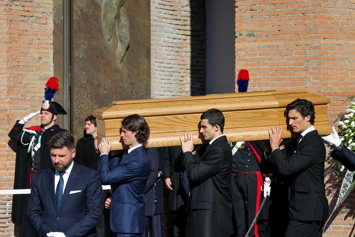 Stars turn out for Valentino’s funeral in Rome