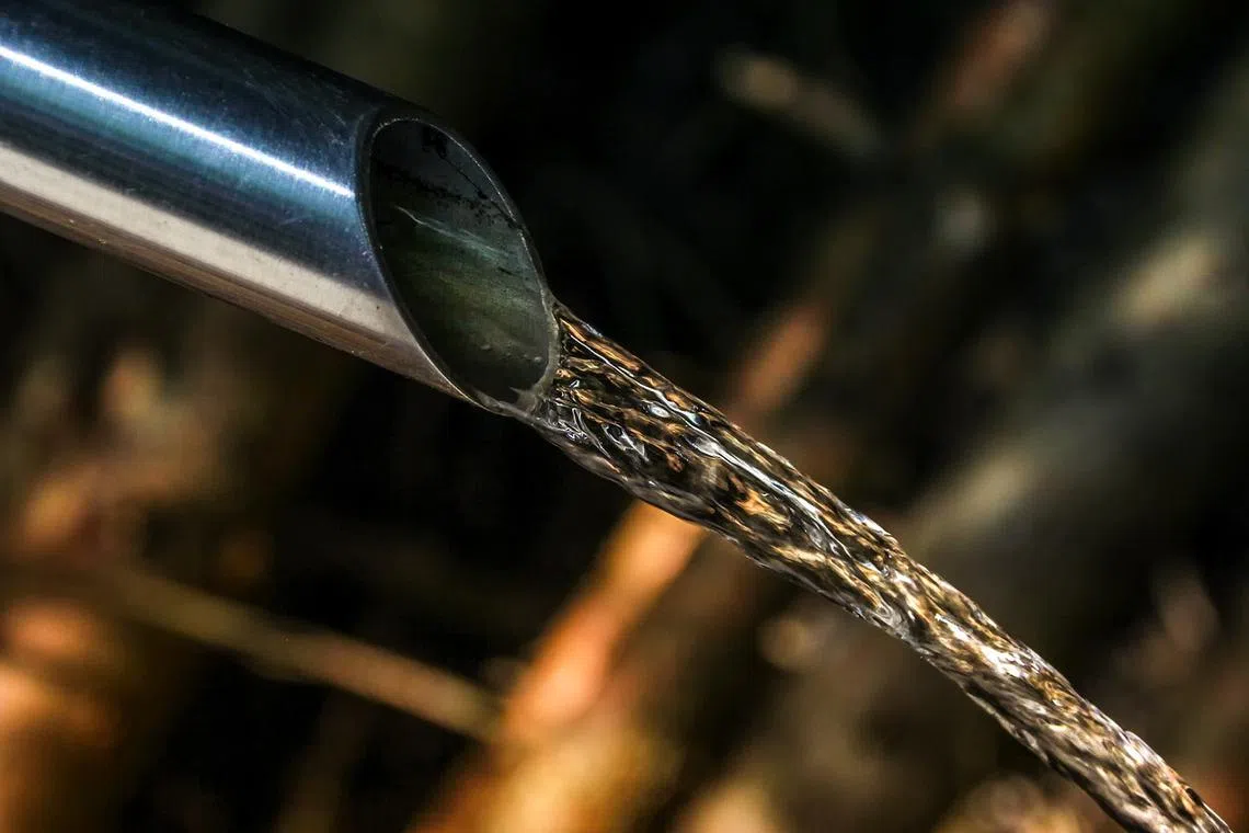 The source of the leak was later found to have come from a concealed rainwater downpipe in the condominium building.