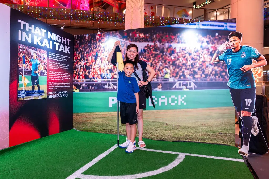 “Through the Tunnel”, a travelling exhibition developed by the Football Association of Singapore (FAS) in partnership with The Straits Times and sports collectible firm Playback Asia, kicked off at Our Tampines Hub on Feb 26 and 27