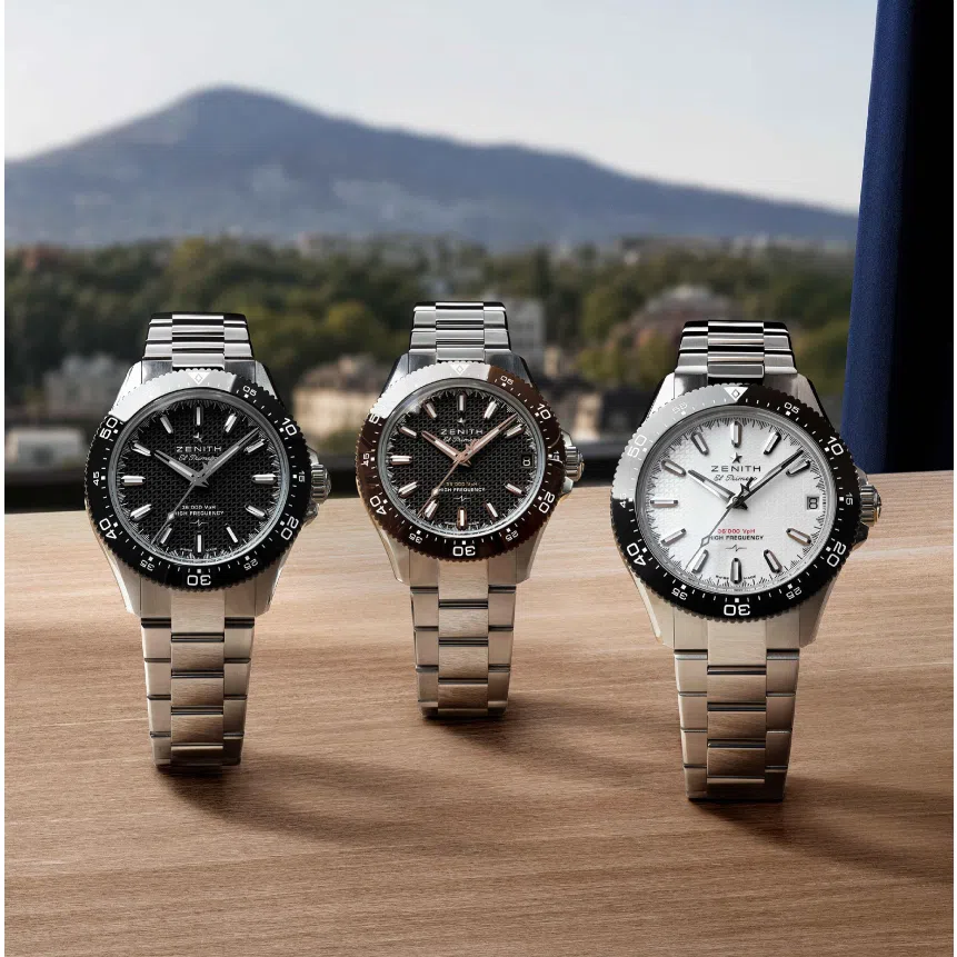 The Chronomaster Solo Sport is powered by the El Primero 3620, a three-hand movement derived from the calibre 360.