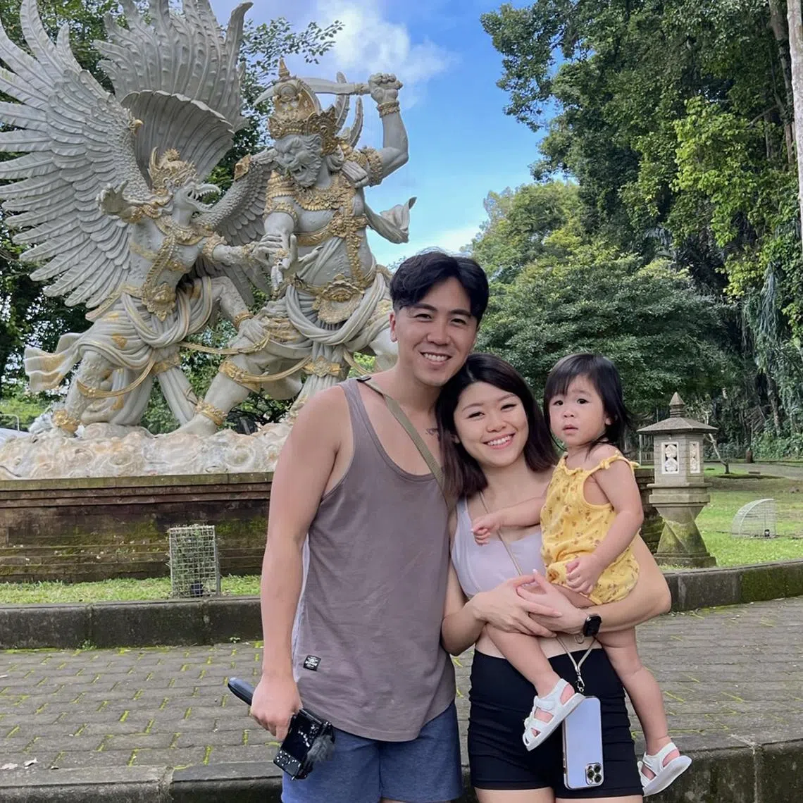 Mr Gabriel Wong and his family stayed in Bali for a month as a trial run for their work from anywhere plan. They intend to run their digital marketing agency from the popular tourist island. 




