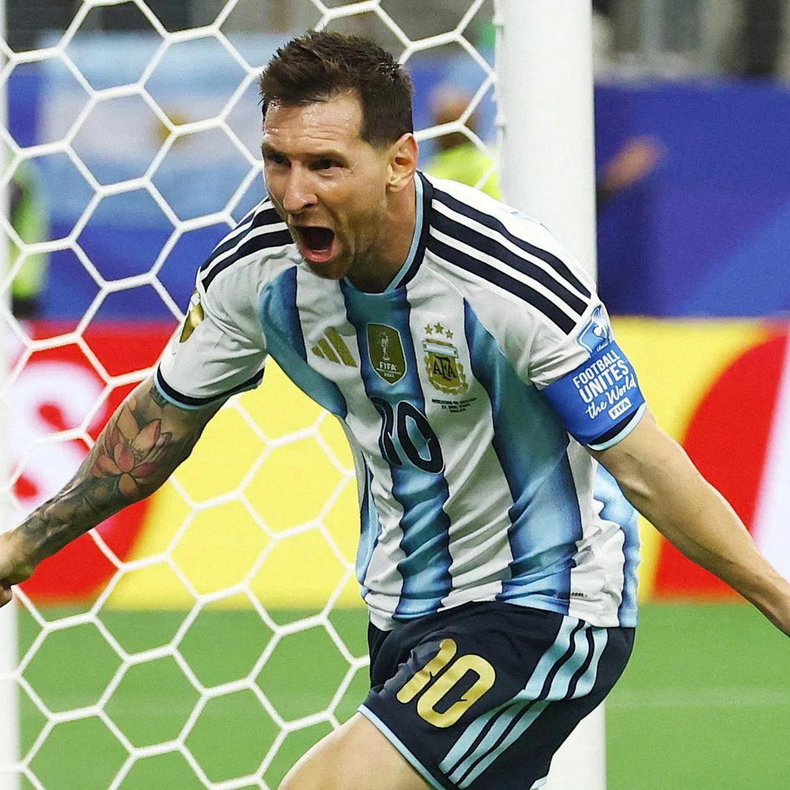 Lionel Messi has scored all five of Argentina's goals in the World Cup so far.