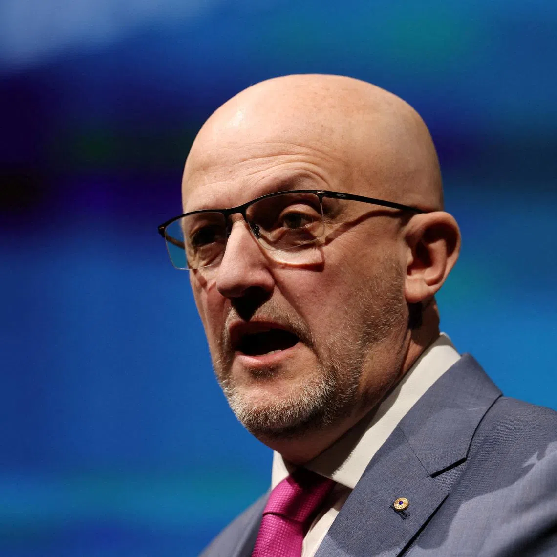 Mike Burgess, Australian Security Intelligence Organisation (ASIO) Director-General of Security, delivers the 2025 Lowy Lecture in Sydney, Australia, November 4, 2025. REUTERS/Hollie Adams